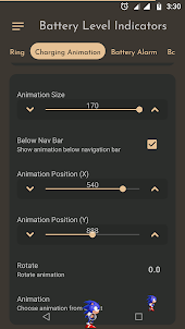 Battery Indicators Animations