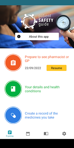 Android application Patient Safety Guide screenshort