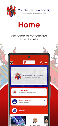 Android application Manchester Law Society screenshort