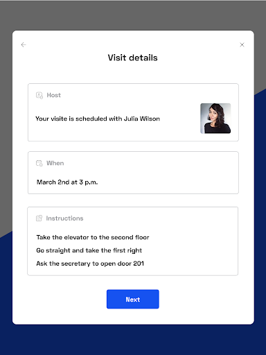Archie - Visitors Screen 2