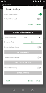 ShellTun - SSH VPN Screenshot