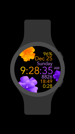 Android application Yellow Purple (No Animation) screenshort
