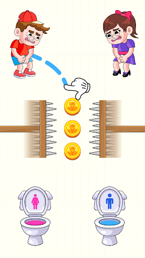Toilet Dash: Draw Puzzle Screen 2