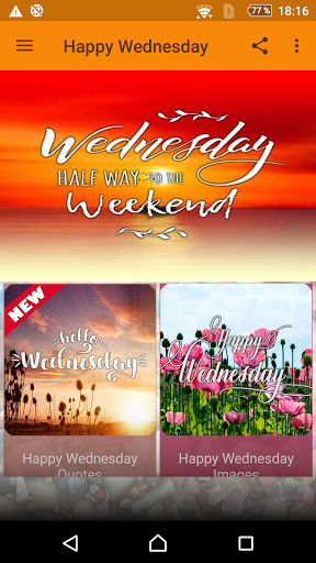 Android application SMILE, IT'S A GREAT WEDNESDAY screenshort