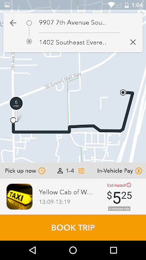 Yellow Cab of Snohomish County Screen 2