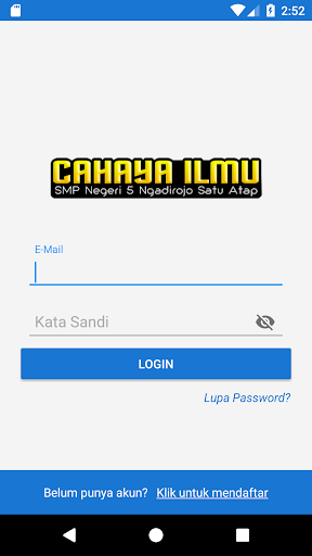 Android application "CAHAYA ILMU" SMP Negeri 5 Nga screenshort