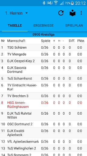 Android application HSG Annen-Rüdinghausen screenshort