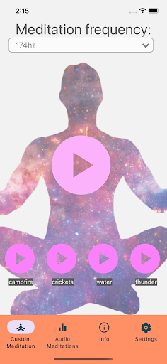 Android application Solfeggio Healing Frequencies screenshort