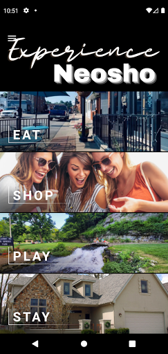 Android application Experience Neosho screenshort