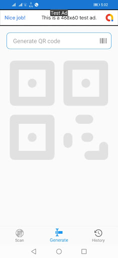 Android application QR Scanner & Barcode Generator screenshort