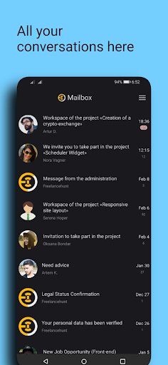 Freelancehunt Messenger Screen 3
