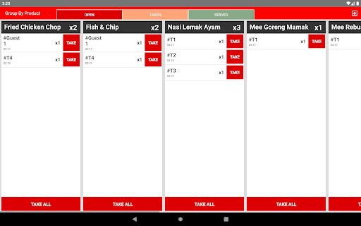 PopCorn POS Kitchen Screen 3