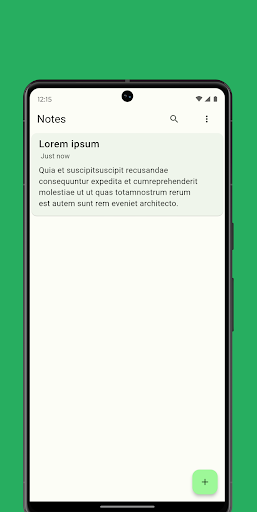 Android application Notes screenshort