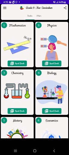 Android application Grade 9 Books : New Curriculum screenshort