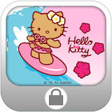 Hello Kitty Surf Screen Lock icon