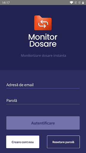 Android application Monitor Dosare screenshort