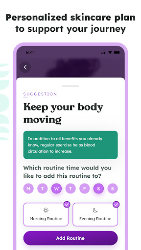 Pure Skincare Tracker: Habit Screen 3