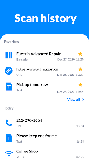 Screenshot of QR Code Scanner & Scanner App