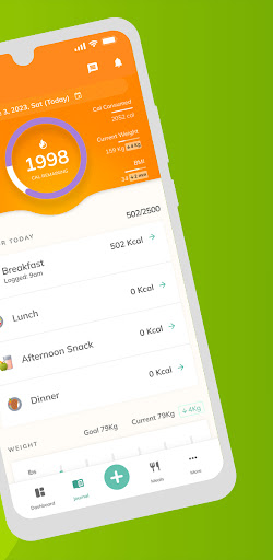 NutriCoach Client Screen 2