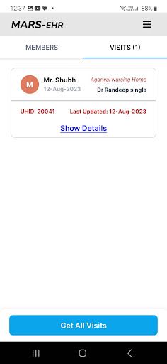 MARS EHR Screen 3