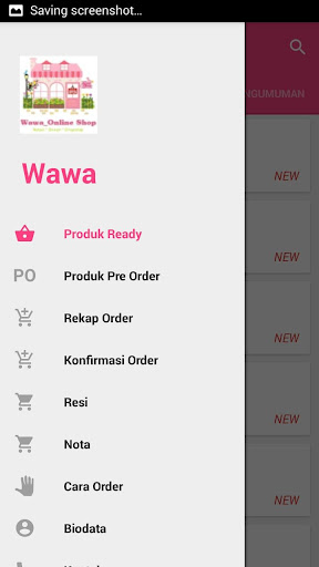 WAWA Online Shop Screen 3