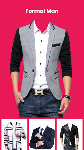 Android application Smarty Men Jacket Photo Editor screenshort