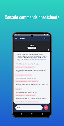 TLDR - Commands cheatsheets