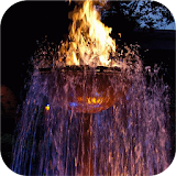 Fiery fountain Live Wallpaper icon