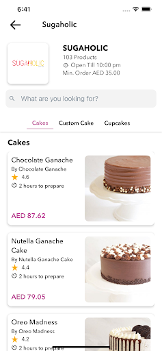 Shugah: Cakes, Gifts & Parties Screen 2