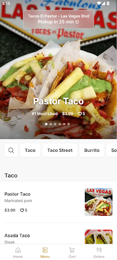Tacos El Pastor Screen 2