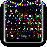 Color Fairy Lights Keyboard Background