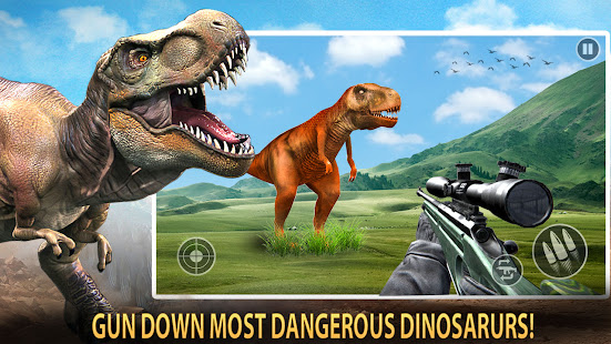 Wild Dino Hunter 2021: Animal Hunting games 1.0 APK + Мод (Unlimited money) за Android