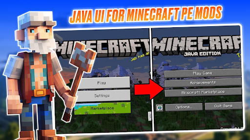 Android application Java UI for Minecraft PE Mods screenshort