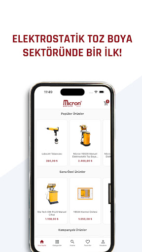Android application Micron screenshort
