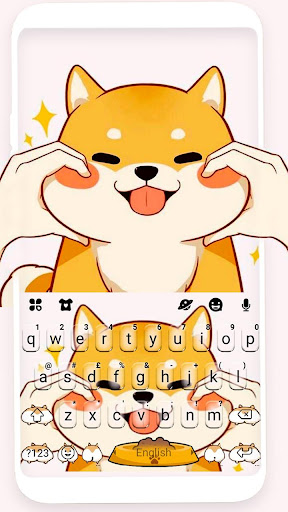 Android application Chubby Puppy Tongue Keyboard T screenshort