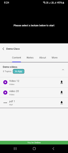App screenshot