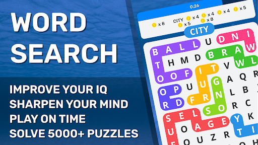 Android application Word Search Puzzle Game screenshort