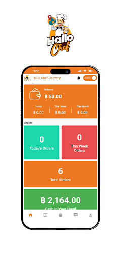 Android application HalloChef Ride, Deliver & Earn screenshort