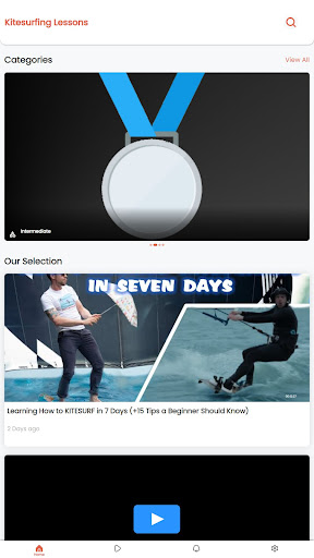 Android application Kitesurfing Lessons screenshort