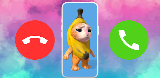 Banana Cat llorando Fake Call
