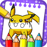 coloring pokemo monster pikachu icon