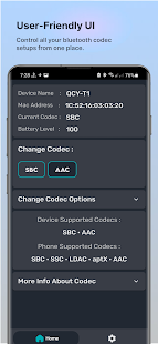 Bluetooth Codec Changer Tangkapan layar