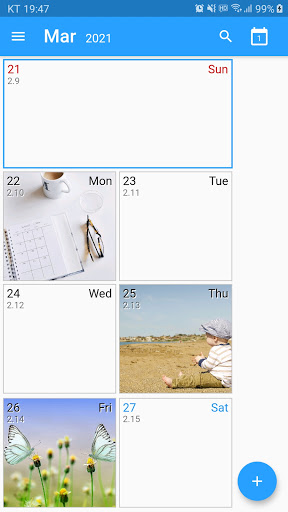 Android application D7 Planner screenshort