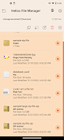 screenshot of Helios File Manager