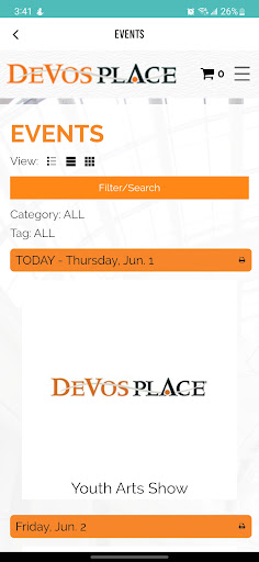 DeVos Place Screen 2