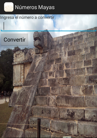 Android application Números a Mayas screenshort