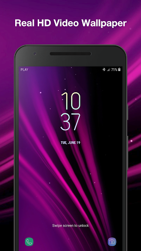 Abstract Wave Live Wallpaper Screen 3