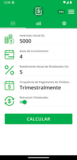 Visualização do aplicativo