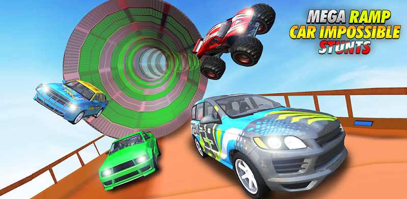 Muscle Car Stunt Race: Mega Ramp Car Shooting Game