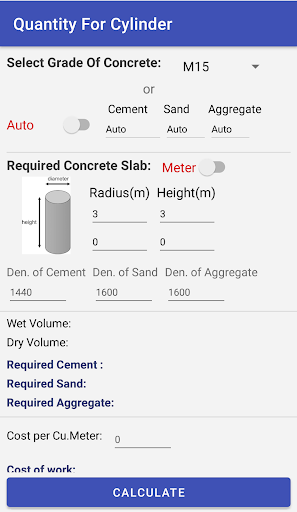 Construction Estimator Screen 3